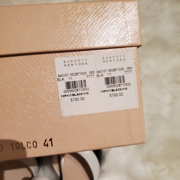 Prada Spazzolato Nero Talco Platform Heels - Picture 13 of 14